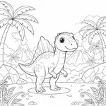 Desenho de Acrocanthosaurus #3