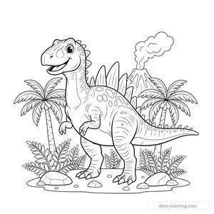 Coloriage Acrocanthosaurus #5
