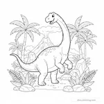 Desenho de Apatosaurus
