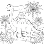 Desenho de Apatosaurus #5