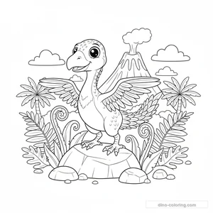 Coloriage Archaeopteryx #5