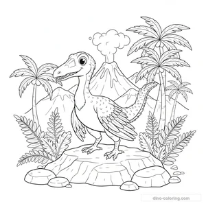 Archaeopteryx Ausmalbild #2