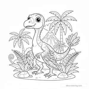 Desenho de Archaeopteryx #3