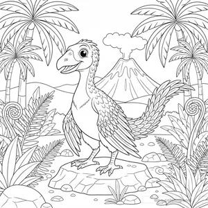 Coloriage Archaeopteryx #4
