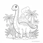 Argentinosaurus Ausmalbild #5