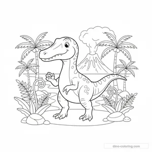 Desenho de Baryonyx #3