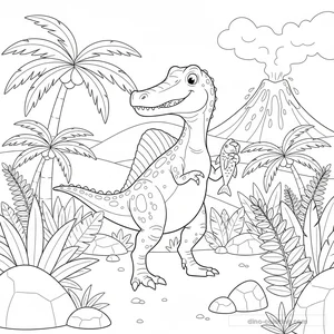Desenho de Baryonyx #4