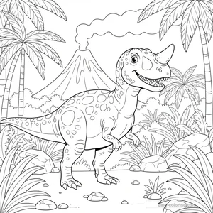 Coloriage Ceratosaurus #4