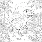 Desenho de Ceratosaurus #4