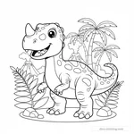 Desenho de Ceratosaurus #5