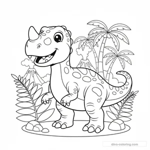 Disegno di Ceratosaurus #5