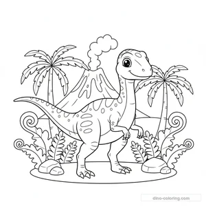 Coloriage Coelophysis #5