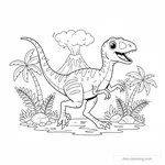 Desenho de Coelophysis