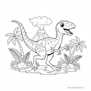 Coelophysis Ausmalbild