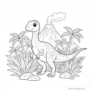 Coelophysis Ausmalbild #4