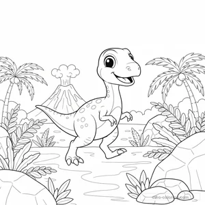 Disegno di Compsognathus #2