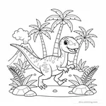 Desenho de Compsognathus