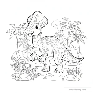 Desenho de Corythosaurus #3