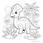 Desenho de Corythosaurus #5
