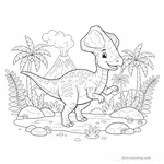 Desenho de Corythosaurus