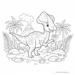 Desenho de Corythosaurus