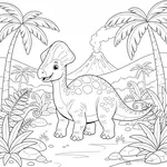 Desenho de Corythosaurus #4