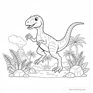 Desenho de Deinonychus