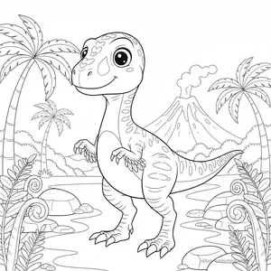 Desenho de Deinonychus #5
