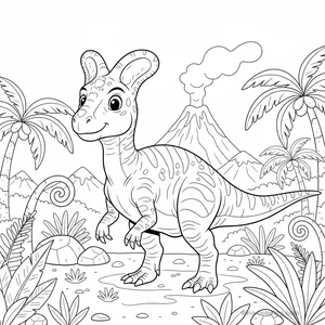 Desenho de Dilophosaurus #3