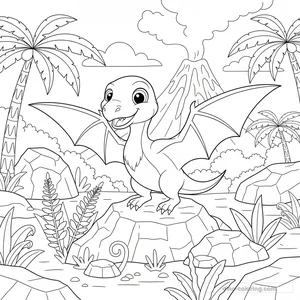 Desenho de Dimorphodon #2