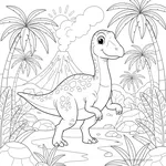 Desenho de Edmontosaurus #3