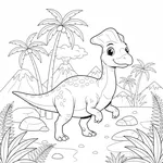 Desenho de Edmontosaurus #5