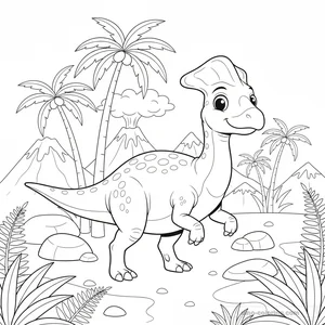 Coloriage Edmontosaurus #5