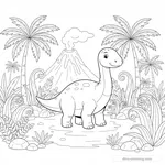 Desenho de Edmontosaurus #4