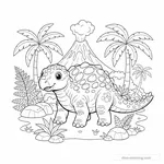 Desenho de Euoplocephalus #3