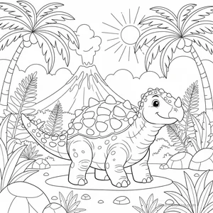 Desenho de Euoplocephalus #5