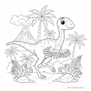 Coloriage Gallimimus
