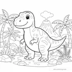 Coloriage Giganotosaurus #5