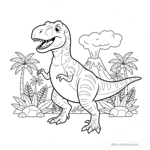 Giganotosaurus Ausmalbild