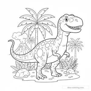 Coloriage Giganotosaurus #2