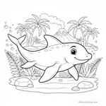 Desenho de Ichthyosaurus #2