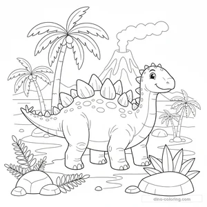 Coloriage Kentrosaurus #5