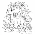 Desenho de Kentrosaurus #3
