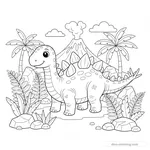 Desenho de Kentrosaurus #2