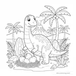 Desenho de Maiasaura #4