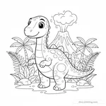 Desenho de Maiasaura #3