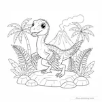 Desenho de Microraptor #3