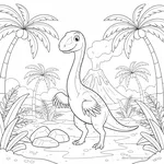 Desenho de Ornithomimus #2