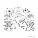 Desenho de Ornithomimus