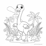 Desenho de Ornithomimus #3